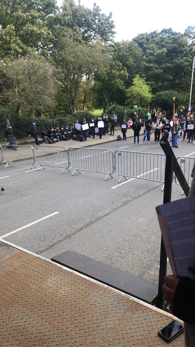 KateNicD's tweet photo. Honored to be speaking on behalf of @SCANIreland at the @SchoolStrikesIE School Strike for Climate yesterday! #UprootTheSystem https://t.co/JuK5AMOcHp