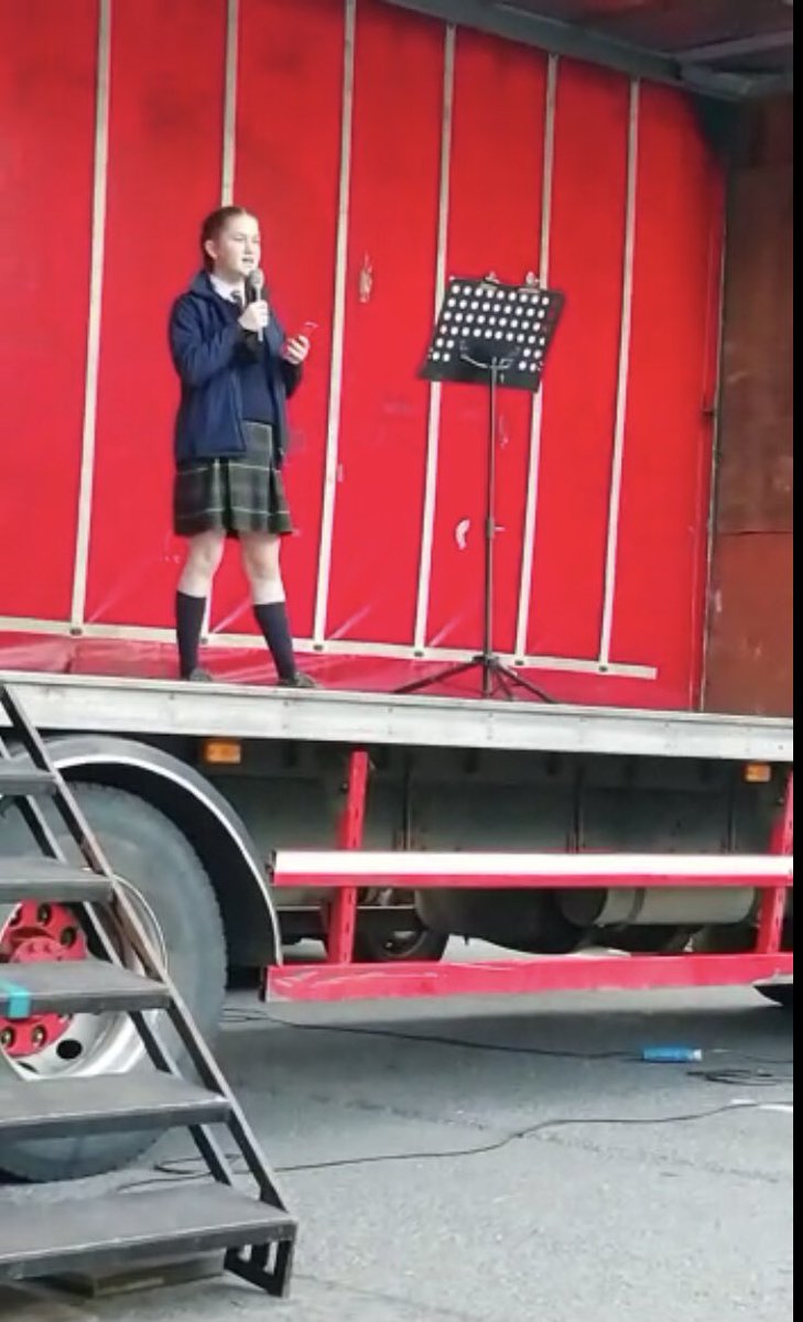 KateNicD's tweet photo. Honored to be speaking on behalf of @SCANIreland at the @SchoolStrikesIE School Strike for Climate yesterday! #UprootTheSystem https://t.co/JuK5AMOcHp