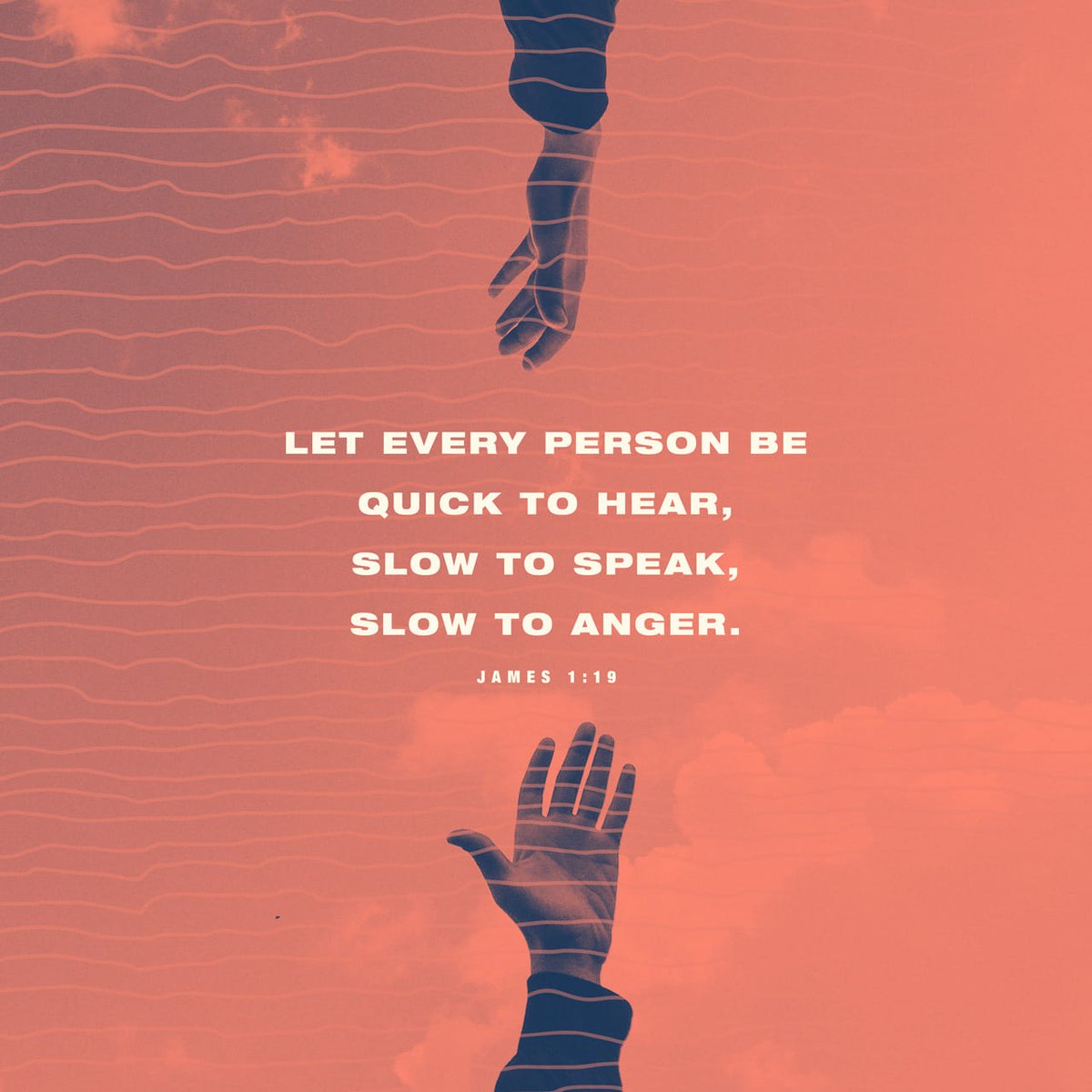 Know this, my beloved brothers: let every person be quick to hear, slow to speak, slow to… bible.com/59/JAS.1.19