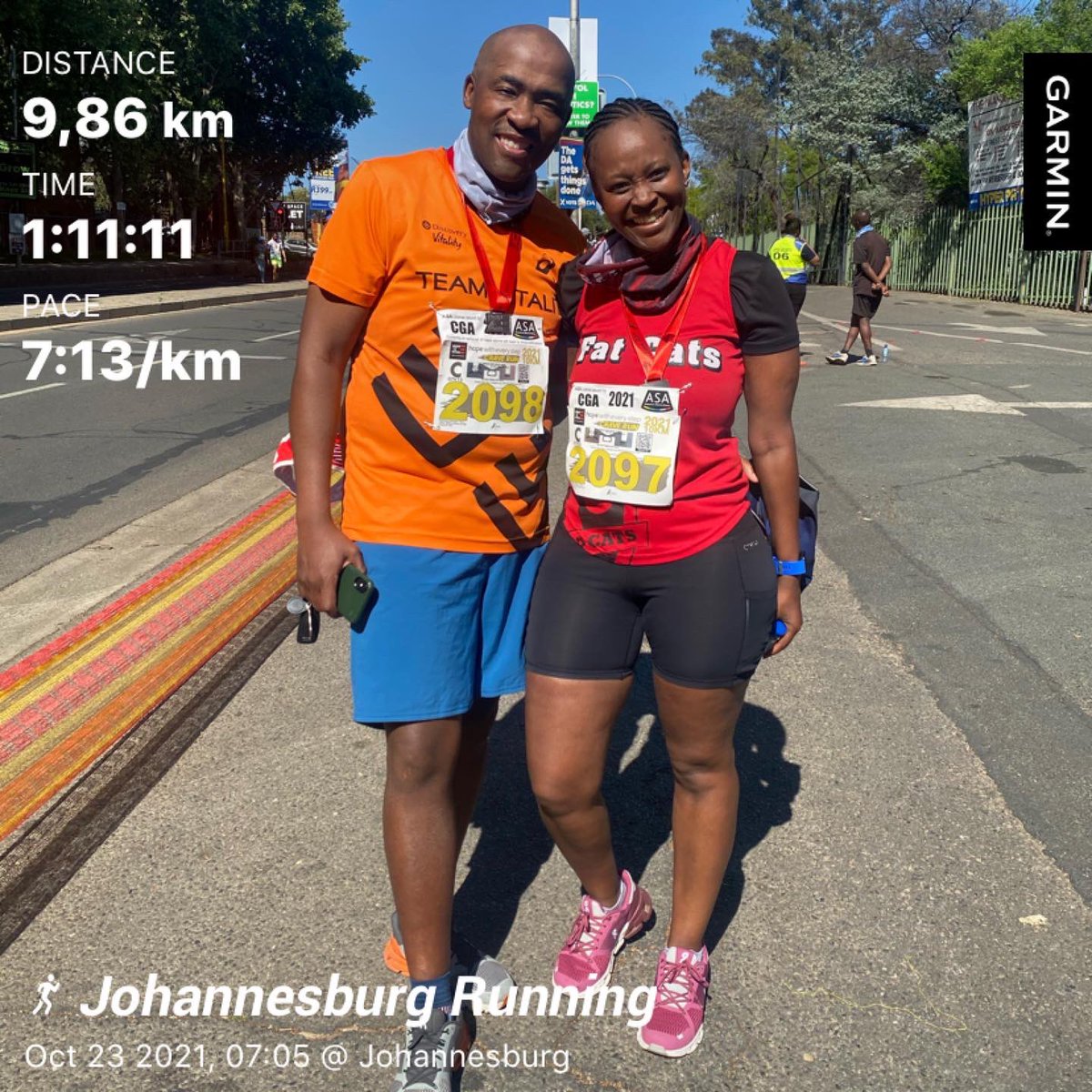 Tellithabi's tweet photo. We had fun at the Crave run this morning 🏃🏾‍♀️🏃🏾‍♀️🏃🏾‍♀️
#CraveRun
#MoveTheNation
#runandchange
#onsouthafricaambassador
#fatcatsac #redskippa❤️
#RunningWithTumiSole
#FetchYourBody2021
#fatcats10kvirtualrace https://t.co/ncgIQWhLmy