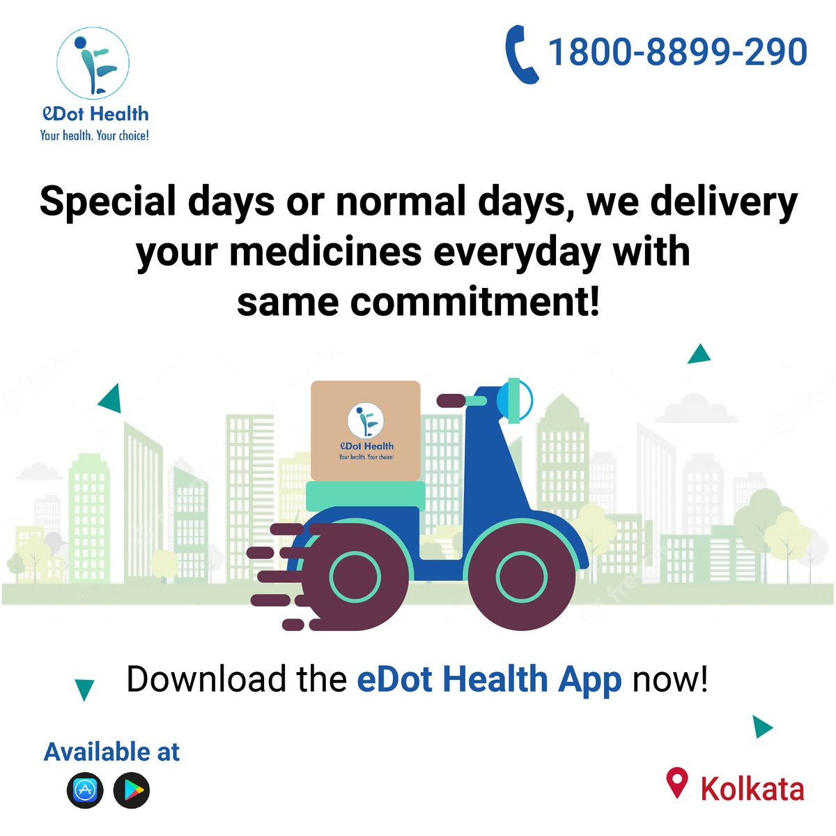 EdotHealth's tweet photo. Emergencies don’t treak a break whilst you are enjoying your festivals. The eDot Health Team delivers medicines to you no matter what the occasion is. 

Use the eDot Health App to order your medicines and get them delivered everyday within 2-4 hours.

#edothealth #emergencies https://t.co/Yvbai45KxE
