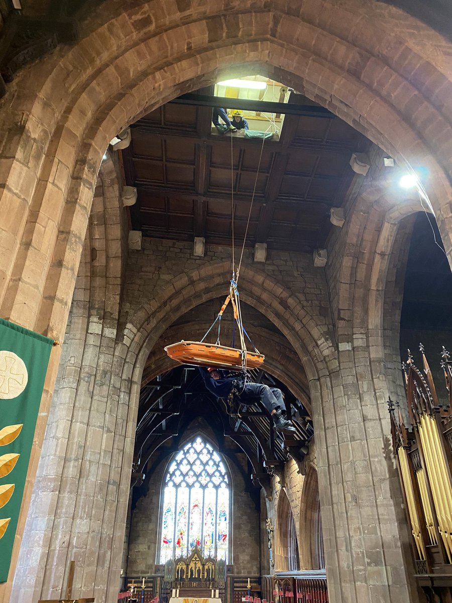 <a href="/SFRS_TelfordCtl/">Telford Station</a> <a href="/SFRS_PGray/">Paul Gray</a> <a href="/shropsfire/">Shropshire Fire and Rescue Service</a> <a href="/TelfordWrekin/">Telford & Wrekin Council</a> <a href="/Shifnalvicar/">Chris Thorpe</a>  <a href="/StAndrewsShif/">St Andrews Church</a> Blue Watch carrying out a Rope rescue scenario at St Andrew’s Church Shifnal. Simulating the rescue of a bell ringer from the ringing chamber