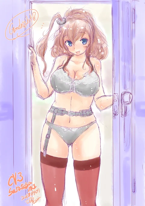 #このタグを見た人は一番えっちな海外艦を貼る

サ  ラ  ト  ガ 