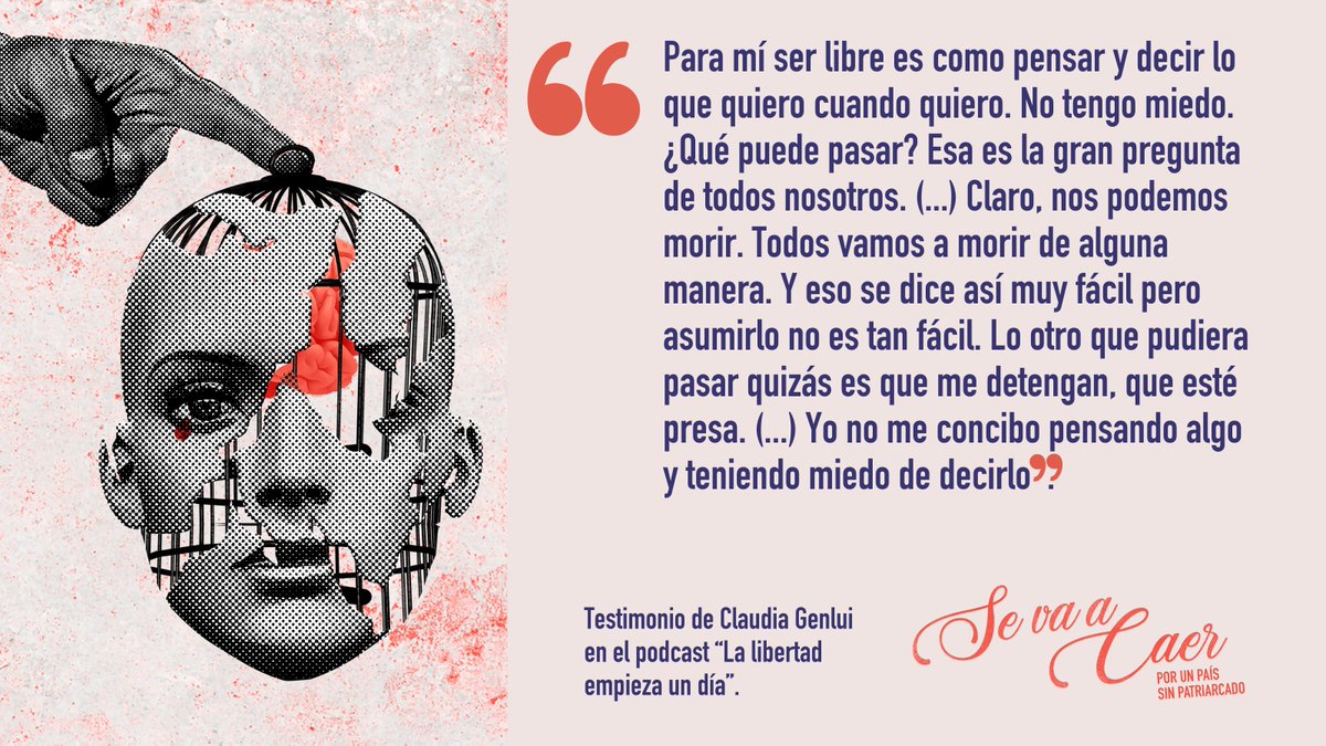 Desde que decidió expresar sus deseos de un cambio político y social en Cuba, Claudia Genlui (<a href="/CGenlui_Hidalgo/">ClaudiaGenlui</a>) ha sufrido la violación de sus derechos.

Nos lo cuenta en «La libertad empieza un día», un podcast de la serie #SeVaACaer.

🎧 Escúchalo en: soundcloud.com/periodismo-de-…
