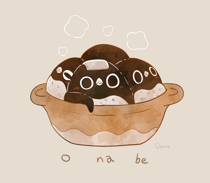 【ぐつぐつ】
お鍋であたたまるアデリーペンギン🍲🐧🍲
#アデリーペンギン 