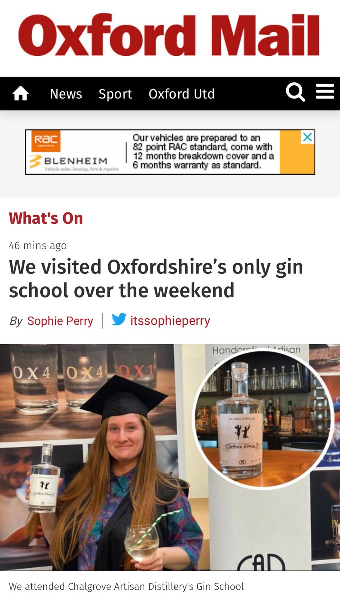 OX GINS (@cadox44) on Twitter photo Check out the feature by @itssophieperry of our #oxgins #ginschool experience <a href="/OxfordMailLive/">Oxford Mail Live</a>
#chalgroveartisandistillery
#ginschoolexperience
#oxfordgin
#oxford Check out the feature by @itssophieperry of our #oxgins #ginschool experience <a href="/OxfordMailLive/">Oxford Mail Live</a>
#chalgroveartisandistillery
#ginschoolexperience
#oxfordgin
#oxford