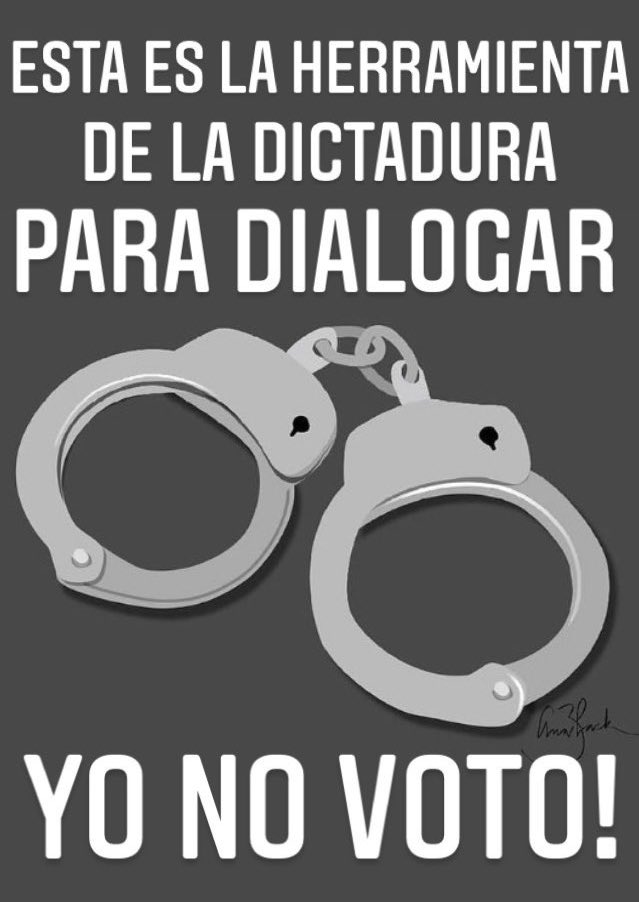 PLCMiamiUSA's tweet photo. #PLCMiami
VOTAR ES ACEPTAR QUE HAY DEMOCRACIA! 
El 7 de noviembre no habrán elecciones, habrán votaciones para prolongar la dictadura y premiar a sus zancudos. #SinCondicionesNoHayElecciones #YoNoVoto #NoHayPorQuienVotar #NoTodosSomosZancudos #YoNoVotoEnDictadura #SOSNicaragua https://t.co/2NxAI4t91i