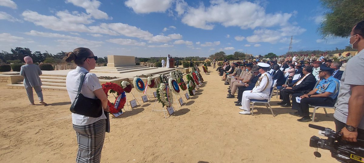 baghdady_rashed's tweet photo. Ceremony of commemoration the 79th Anniversary of the second Battle of El Alamein # El Alamein war memorial cemetery @CWGC @georgeelia5 https://t.co/PxHPCTMI5w