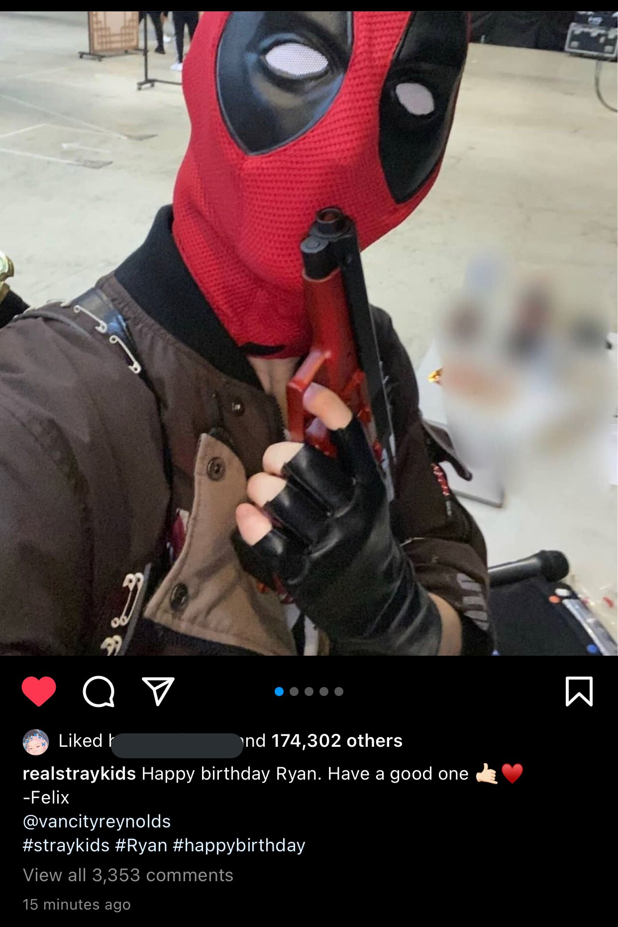 Awww felix wished ryan reynolds happy birthday   