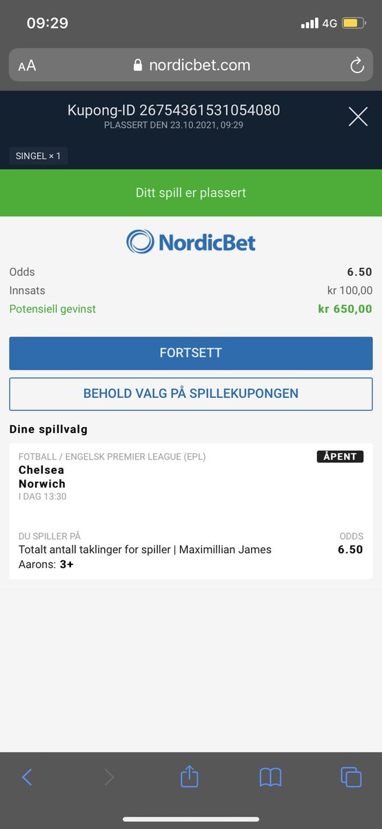 #bobocupen @NordicBetNO
