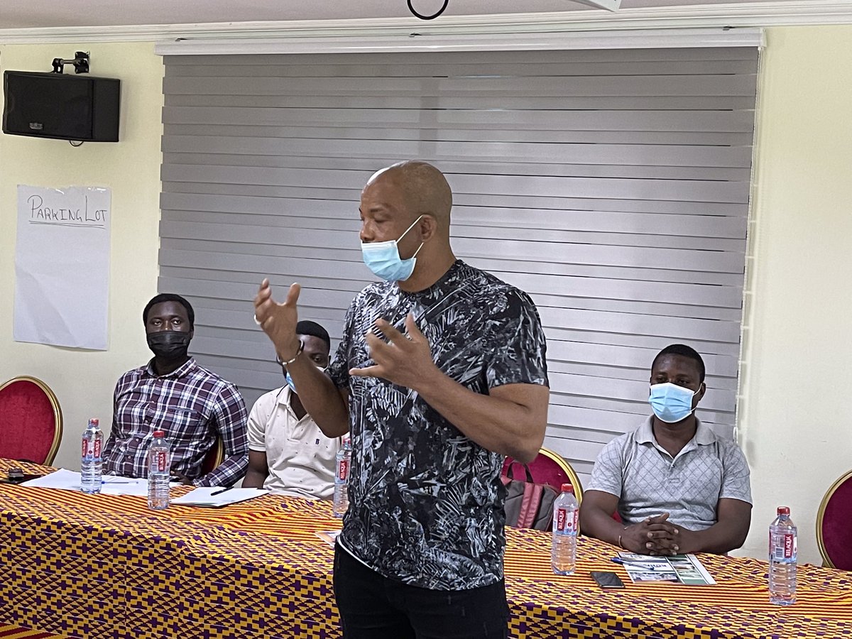 ykpghana's tweet photo. If you don’t speak, nobody speaks for you. And when you speak don’t speak for only yourself… Except from the founder of @tb_africa at the “Count Me In” project supported by @Yplus_Global &amp; @YouthRISE https://t.co/4EauSctgLw