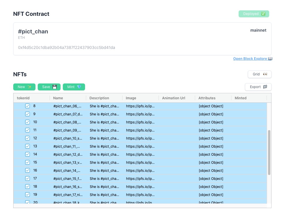 I minted many #pict_chan today...
#NFT #NFTs #collectibles #illustration #NFTjapan #chocofactory
