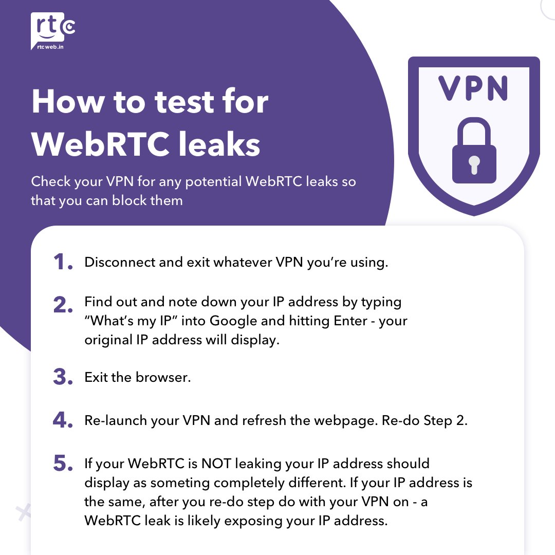 This will Come handy.

More on WebRTC at RTCWeb.in/blog

#WebRTC #RTCWeb #VPN #Test #Code #Browser