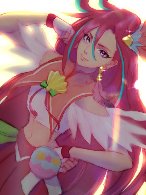 キュアフラミンゴ。謎ポーズ。 