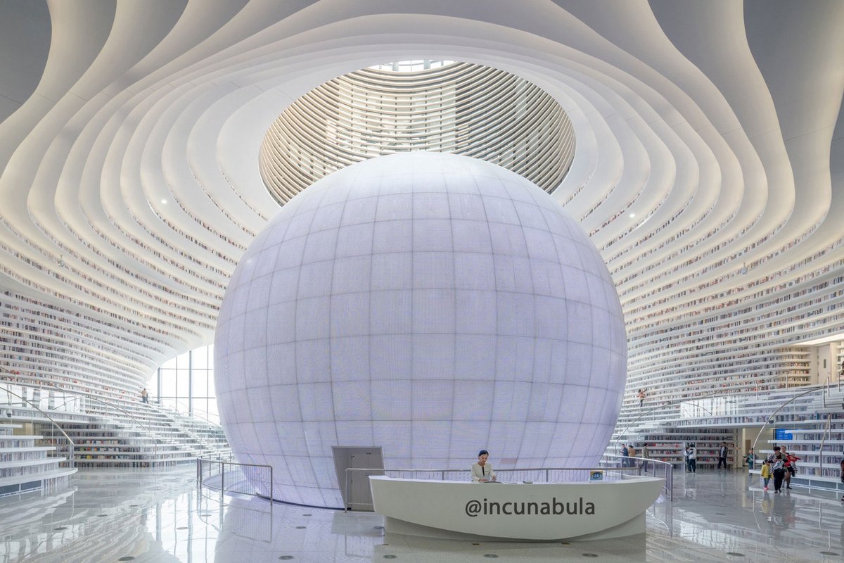 This is not Umberto Eco's library. In reality it's in Maryland, and belonged to prof. Richard A. Mac...