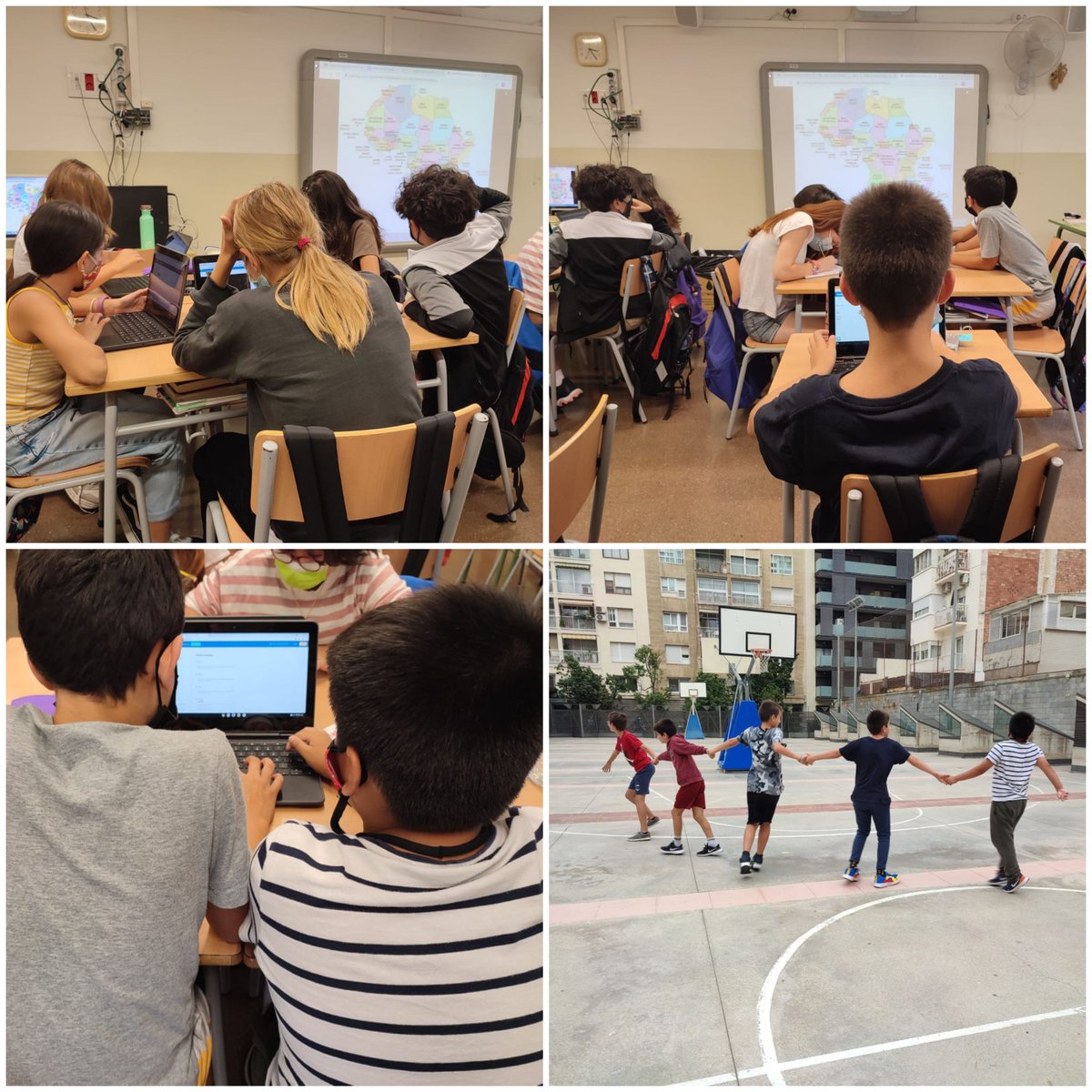 EscPublicaSAFA's tweet photo. A #Grans recuperem les #Franges, ara en #grupsbombolla: 
Juguem (jocs del món), Safanoticias (ràdio en castellà), Inventem amb micro:bit,  
Som arquitectes,
Teatre improvisat,
Experimentem.

#4t #5è #6è https://t.co/IkJNbzi17r