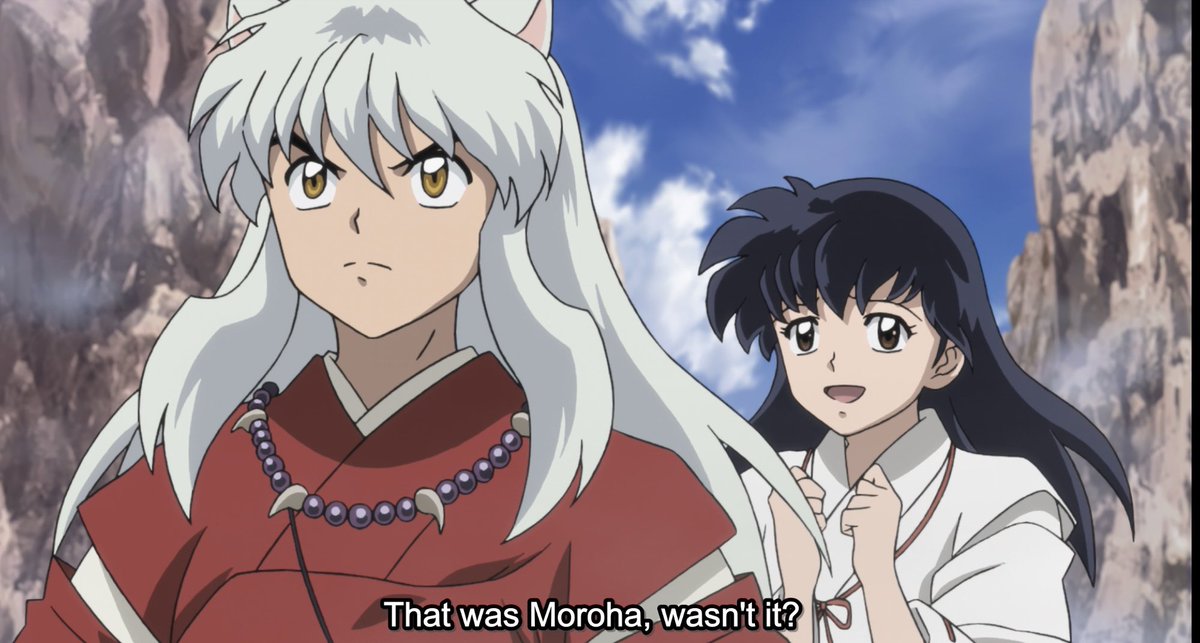 EmpressSun95's tweet photo. Omfg I cried!!! Our little Moroha got to finally see Inuyasha and Kagome! 🤧🤧 😭

 #半妖の夜叉姫 #Yashahime #HanyoNoYashahime #Inuyasha https://t.co/bvtSWoO4ys