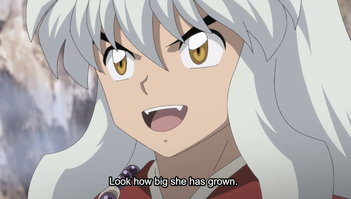 EmpressSun95's tweet photo. Omfg I cried!!! Our little Moroha got to finally see Inuyasha and Kagome! 🤧🤧 😭

 #半妖の夜叉姫 #Yashahime #HanyoNoYashahime #Inuyasha https://t.co/bvtSWoO4ys