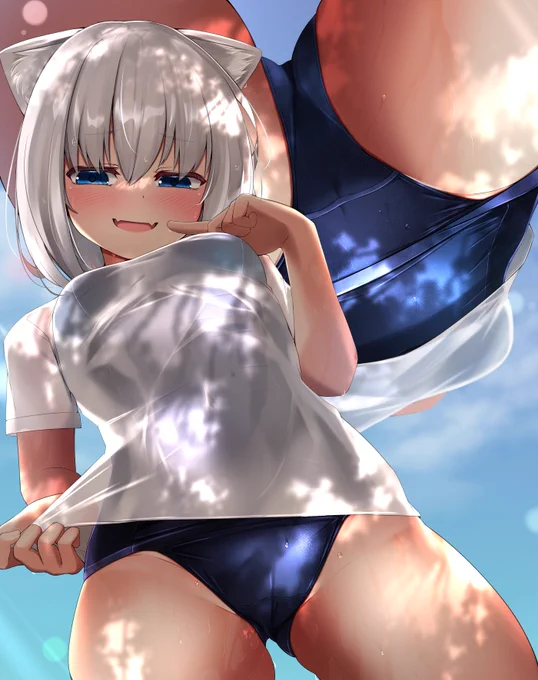 skebでご依頼頂いたスク水のよその子ちゃん! 