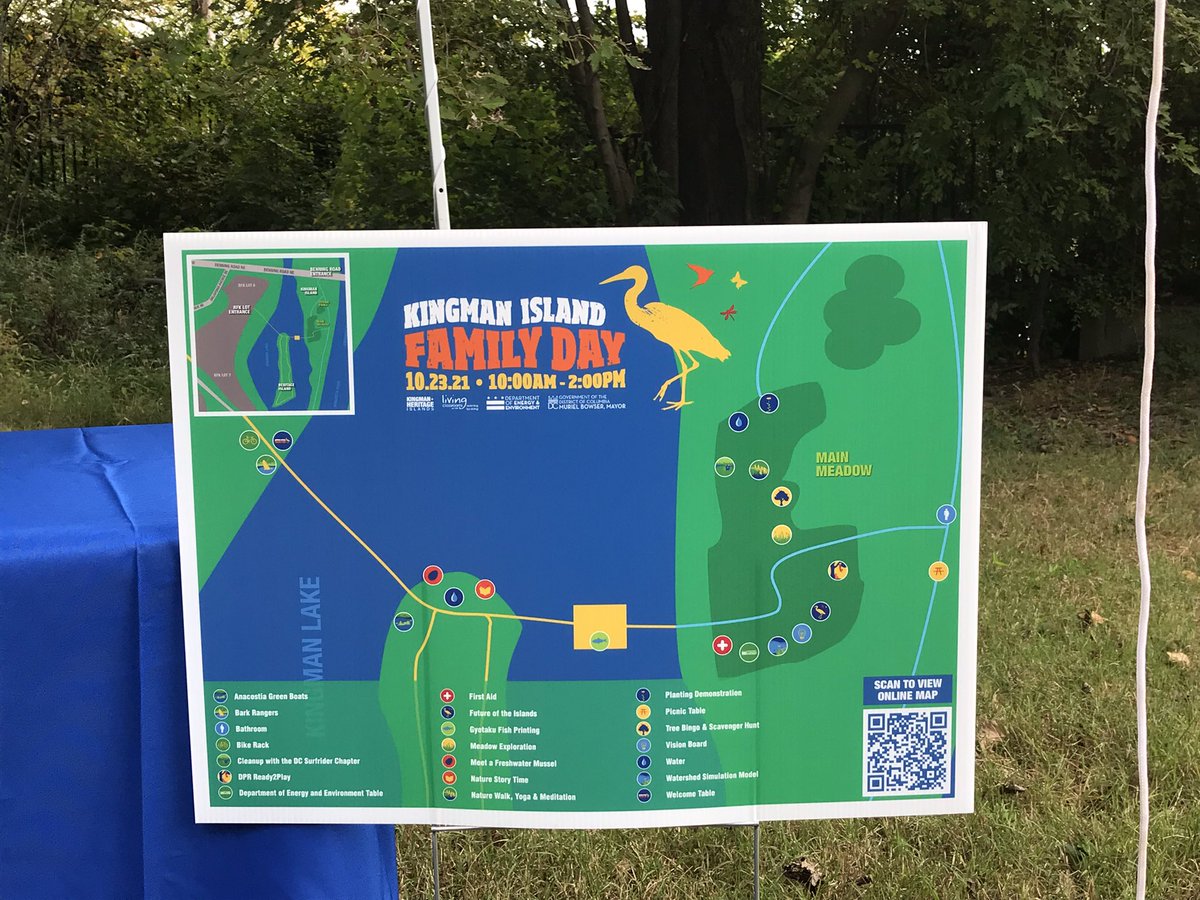 We’re underway at Kingman Island Family Day! Come explore the islands from now to 2PM with paddling, nature walks, restoration plantings, yoga, and so much more!