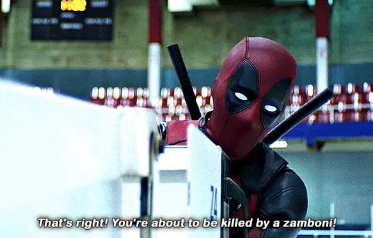 Deadpool + iconic quotes 
happy birthday to ryan reynolds! 