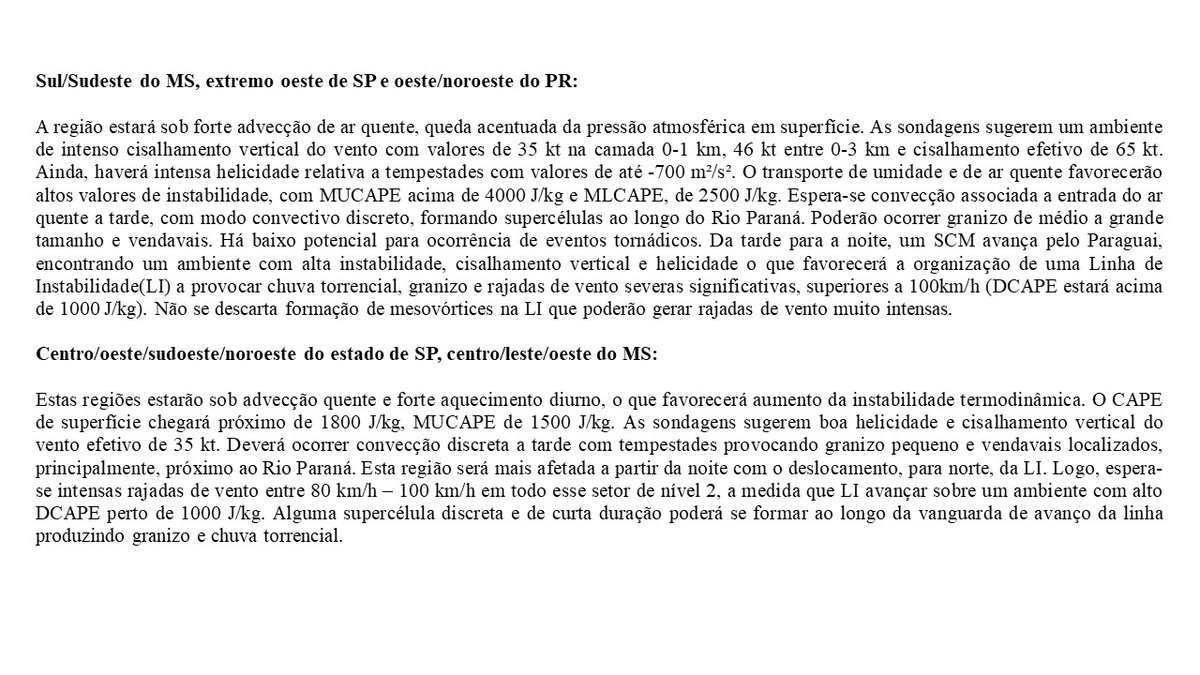 prevots_svr's tweet photo. Previsão convectiva de hoje (23/10/2021), válida até às 12Z de 24/10/2021. https://t.co/ryxvPz9icj