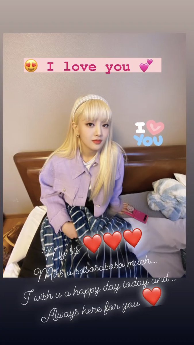 wonysoung's tweet photo. Nicha Happy Birthday. I love you my sis ❤❤❤Miss u sosososo much. I wish you a happy day today and...I’m here for you❤ https://t.co/FsrD90UjYW