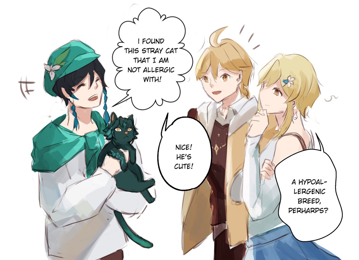 [#xiaoven cat!Xiao in modern AU]

(part 1/6 of a series of comics I scheduled to auto-tweet everyday till Halloween) 