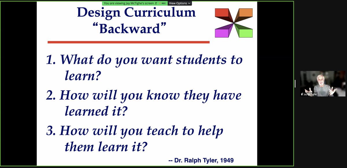 aishakrist's tweet photo. Great session with @jaymctighe and @toddle_edu about UbD. How are you enabling students to transfer for understanding? A welcome reminder about best practice for curriculum design #UbDwithJay https://t.co/XZs6hU880H