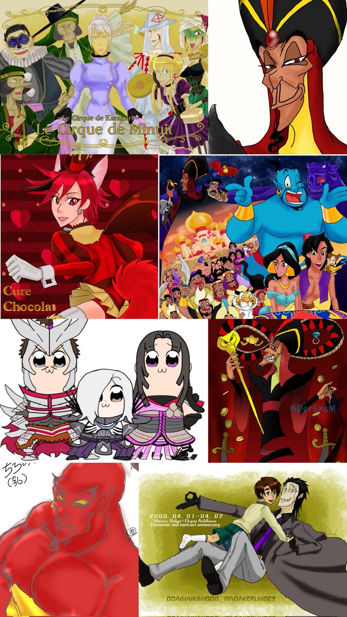 #わーこの人知ってるわアレだTLにRTで流れてくる人だ知ってる知ってる気になってたんだよねぇ繋がりたいわぁでもタイミングつかめねぇって方そこのハートマーク押して回ってる矢印押してみ
からくりサーカス等の藤田作品やジャイアントロボ、ディズニーや手塚治虫作品とかやってる絵描きレイヤーです