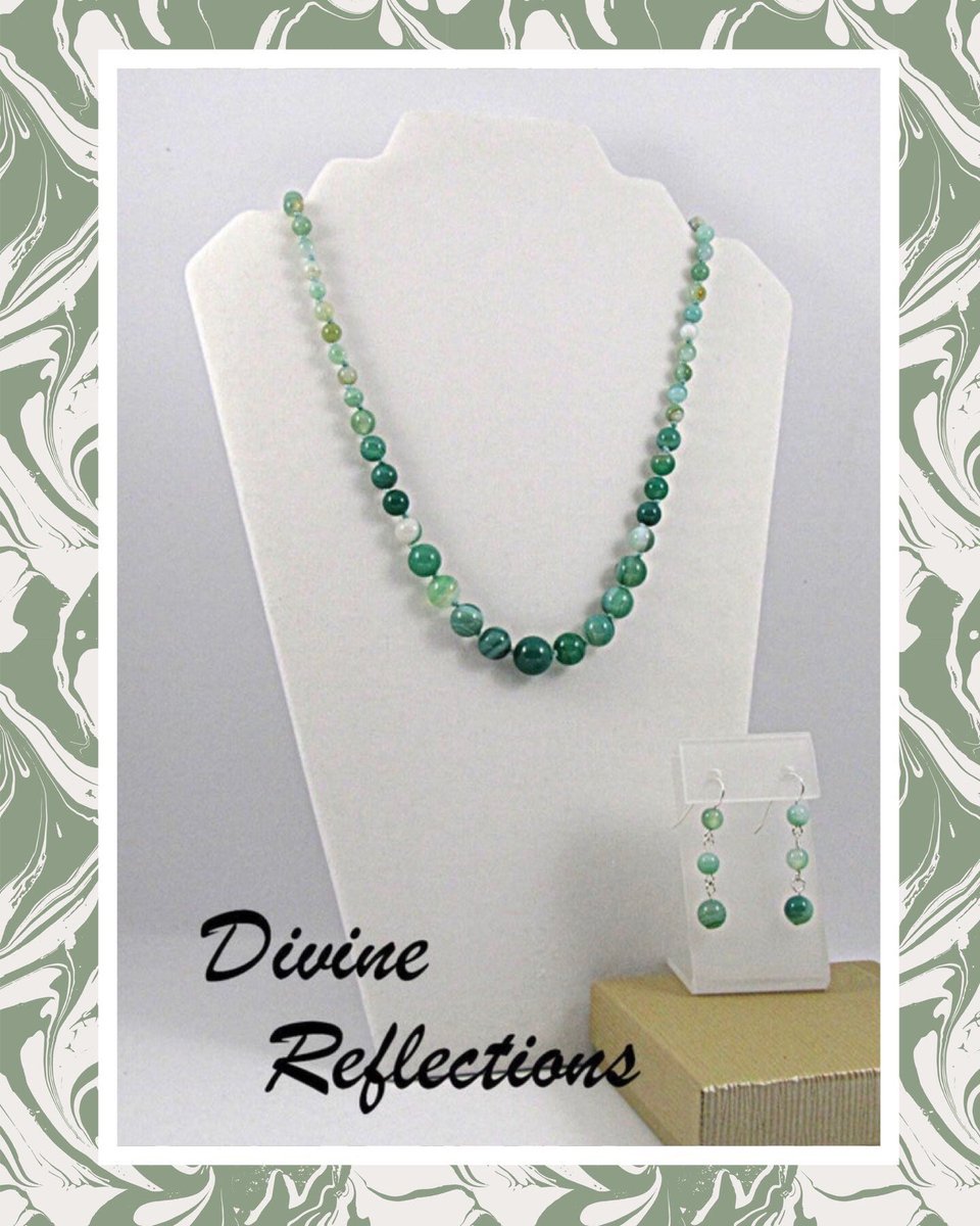 just1beader's tweet photo. Green Gemstone Necklace and Earrings Set,Knotted,Sterling Silver,Gift for Her #gift #green #sterling# #secretsanta https://t.co/f2mjBMKyjY https://t.co/fA7L743Q1w