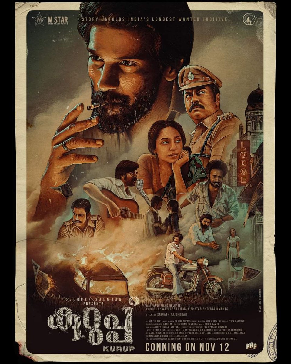santoshamsuresh's tweet photo. A Pan india film #Kurup conning on Nov 12th WW in big screens 🔥

#KurupFromNov12 
#DulquerSalmaan @dulQuer https://t.co/DdwZLc2HA6