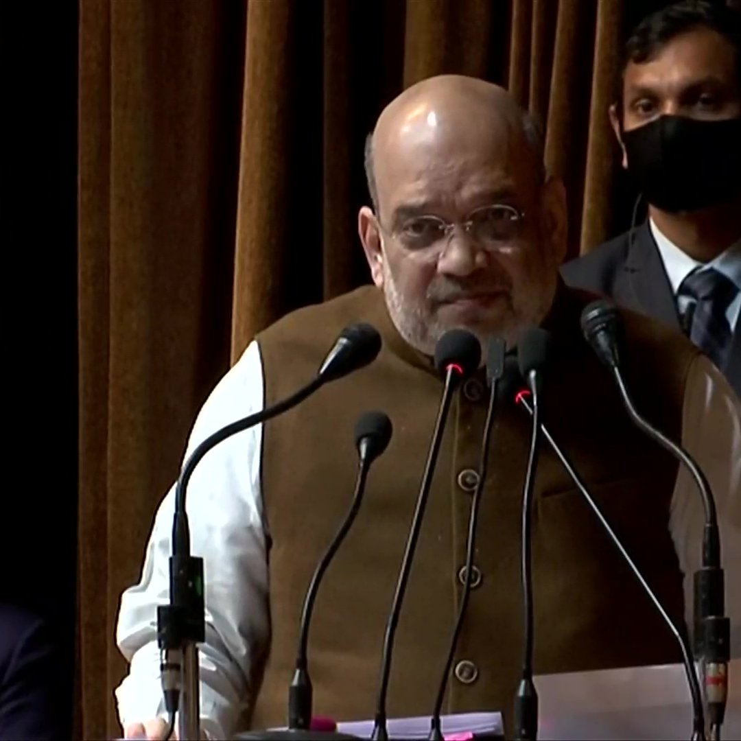 Today, I came to #JammuandKashmir after around 2.15 years. It is a very happy moment for me as after the #securityreviewmeeting, I'm having an event with the youngsters of Youth Club: Union Home Minister #Amit Shah while addressing members of #JammuAndKashmirYouthclub