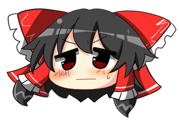ゆっくり霊夢素材ですなにかあったらごりようください 
