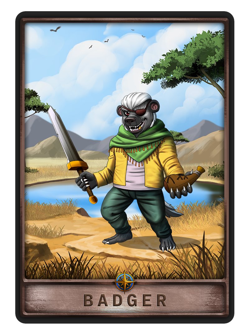 SafariaWorld's tweet photo. 🎉 GIVEAWAY TIME! 🎉

We have a mean badger with an eye patch! 

To enter: 

1⃣ Follow @SafariaWorld 
2⃣ Retweet and like!

That's it and you are ready to go! Get ready for mini-games and more with Safaria! 

#CNFT #CNFTs #CNFTgiveway #NFTGiveaway #CNFTCollector  #cardano $ada https://t.co/I1YRKp2AHh