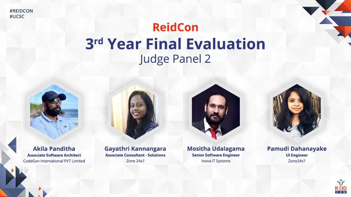 ReidConUCSC's tweet photo. Introducing our esteemed panel of judges who will be evaluating the innovations of our third-year ReidCon competitors. Complete the final touches of your creations and join us on the 24th of October to showcase your ideas to a team of experts!
#REIDCON
#UCSC https://t.co/srXngpJDW9