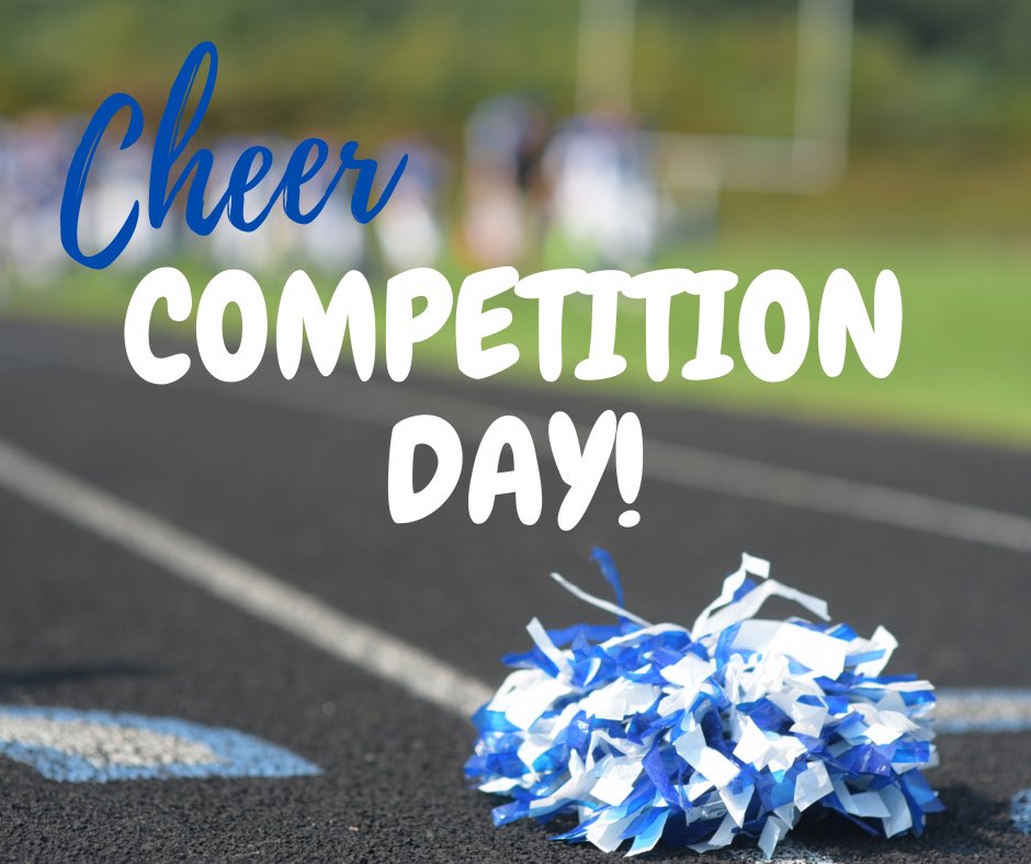 HBJCYouth's tweet photo. 📣 Join us in cheering on our D8 and D12 teams 🎉 They will be competing today at the Cheer Xplosion Invitational held at @BishopGuertin . Both teams are competing in session 3; which starts at noon. Click on the following link for the OOA https://t.co/SMmDKLF2k1 #LetsGoHB https://t.co/malutozuxU