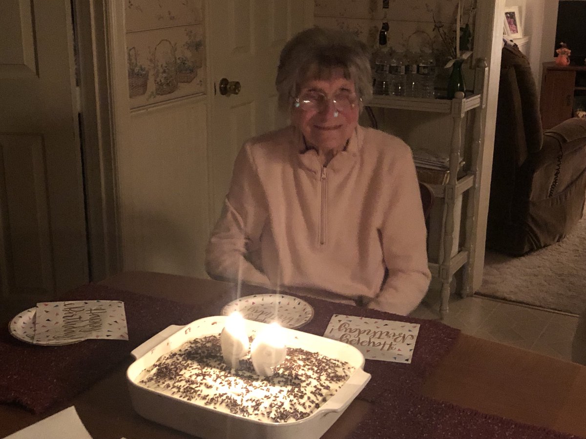 My mother-in-law turned 99 yesterday. Still lives in her own home, ~75 years now. Never smoked, drank, cussed or ate much (“a little bit”). Big on the rosary. In 48 years we’ve never exchanged an unkind word. If only everyone could be so fortunate. Here’s to ten more! 😘🥳🙏