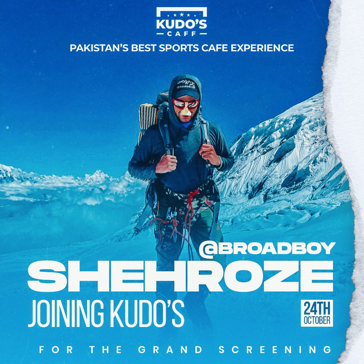 kudoscaff's tweet photo. @Shehrozekashif2 joins @kudoscaff to witness the greatest nights in the history of sports!  

#broadboyxkudos #YaPakistanYa https://t.co/RXQV2zenSQ