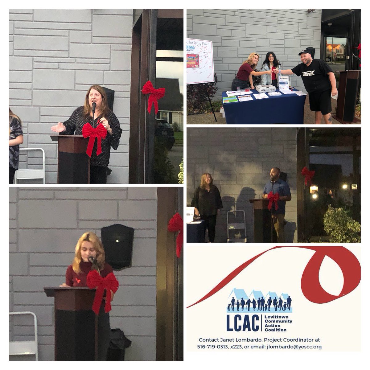 ActionLevittown's tweet photo. LCAC kicks off Red Ribbon Week at YES CCC last night! https://t.co/4i0OzvBi4Z