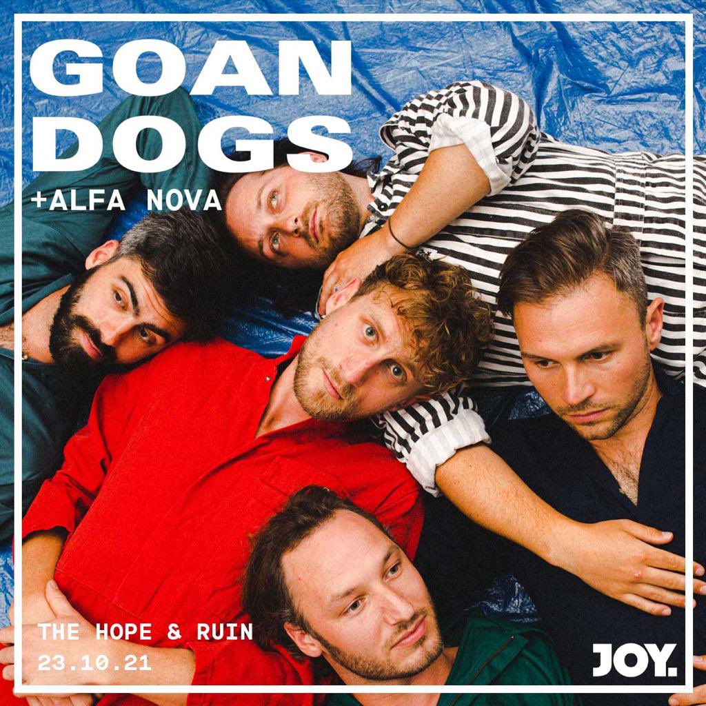 On the road again! Tonight is darling Brighton. We’ve sold all our T-shirt’s but Bill says you can wear his for tonight. 

Playing <a href="/thehopeandruin/">The Hope & Ruin</a> for <a href="/joyconcerts/">Joy.</a> with support from the exciting Alfa Nova.
Seeya there pals. Tickets available OTD 

#brightonlive #brightonmusic