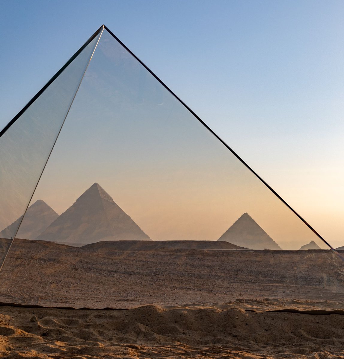 artnet's tweet photo. ‘We changed people’s mentality’: What it was like on the ground in Egypt as officials unveiled the pyramids’ first-ever contemporary art show: https://t.co/RV9eHdkl0y https://t.co/jYmQWV8yOS