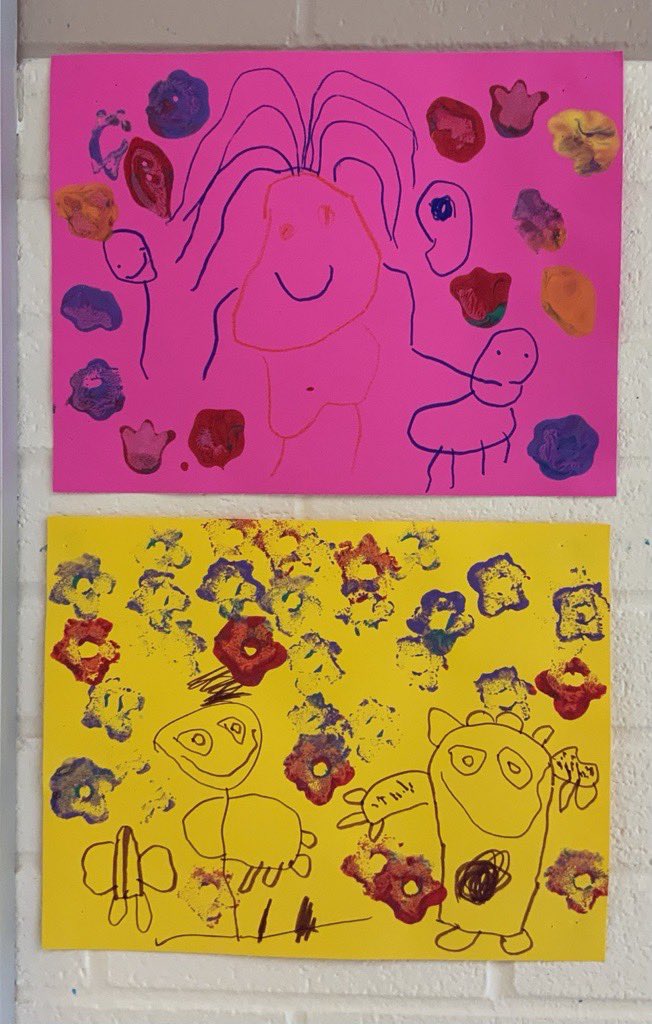 Mrs. Sequeira and Mrs. Trzaskoma’s #kindergarten class learned about Mexican artist #FridaKahlo. She loved animals and the students loved hearing about Frida and Diego getting married ❤️! #HispanicHeritageMonth <a href="/PeelSchools/">Peel District School Board</a>