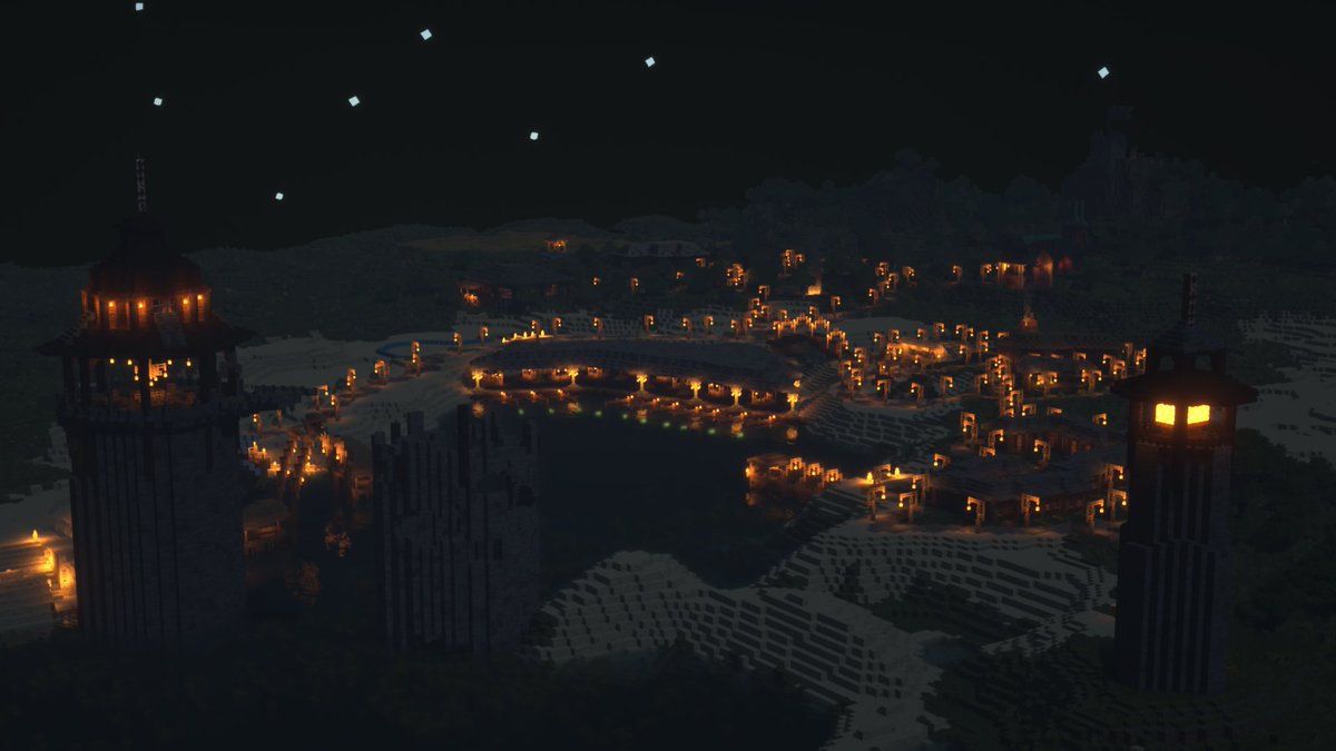 CrackLight01's tweet image. As its october may as well do some night shots of the world. #Minecraft #Minecraftbuilds