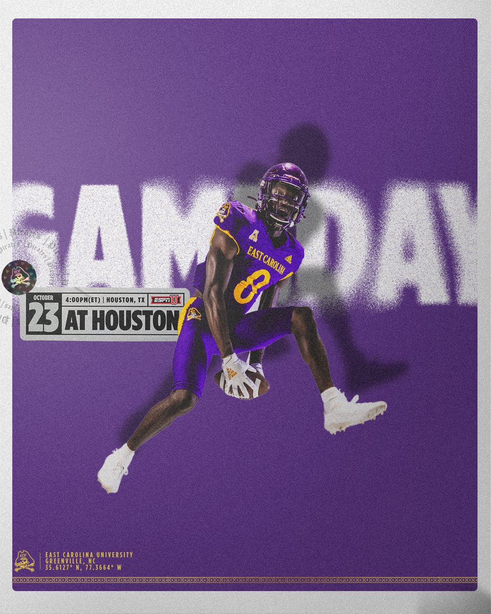 ECUPiratesFB's tweet photo. Get up Pirates! It's gameday! 🏴‍☠️ https://t.co/o0nZ3hXCeY