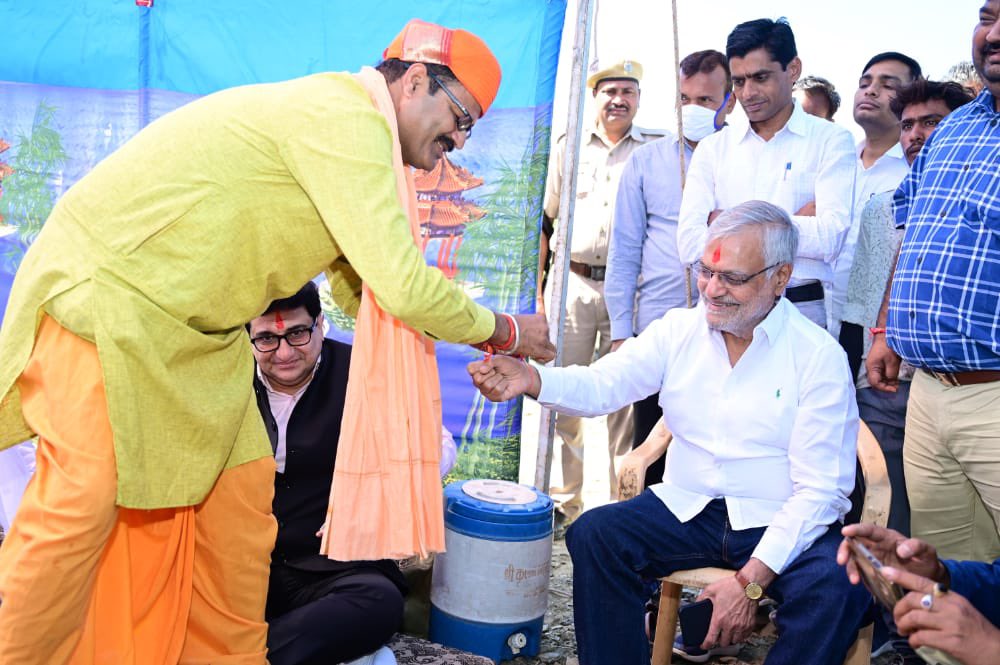 तहसील कार्यालय खमनौर के नवीन भवन के शिलान्यास कार्यक्रम की कुछ झलकियां।