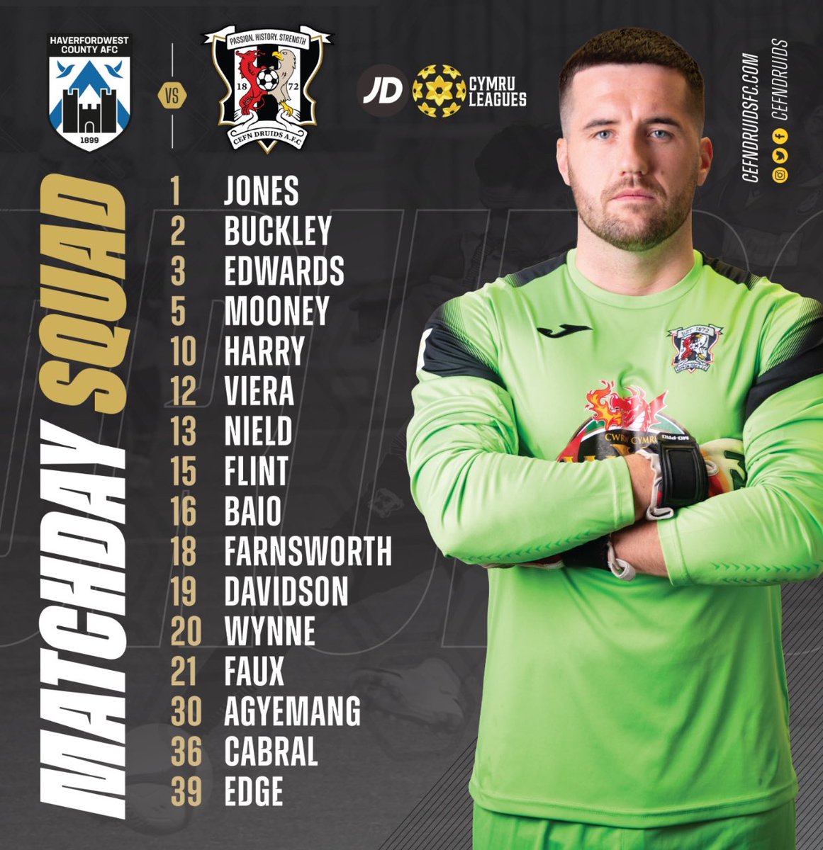 Cefn Druids FC tweet media