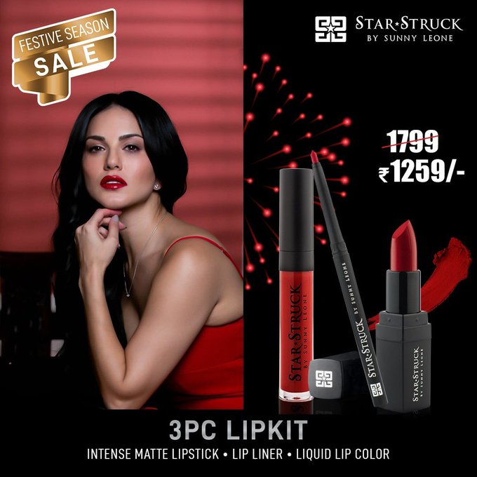 Time for some festive makeover! 
Now Shop Upto 40% OFF Sitewide on your favorite @starstruckbysl cosmetics