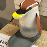 日本野鳥の会の入口のアルコールが？野鳥仕様になっている!