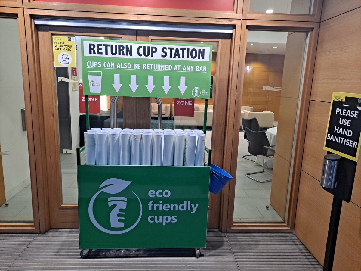 We’re back ⁦@AVIVAStadium⁩ today with our reusable cups ! ⁦@Heineken⁩ ⁦@IrishRugby⁦@IrishRugbySupp⁩ ⁦@RTEsport⁩ @ecofriendlycups #RefillnotLandfill